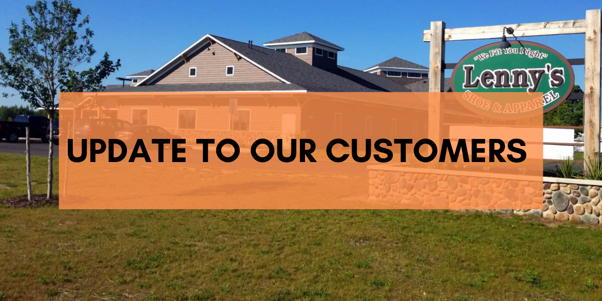 COVID Update from Lenny's Shoe & Apparel March 27, 2020