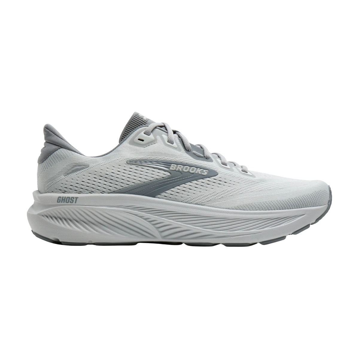 Brooks Men's Ghost 18 Running Shoes - Primer Grey/Oyster Mushroom