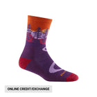 Darn Tough Vermont Women's Northwoods Micro Crew Midweight Hiking Sock - Nightshade - Lenny's Shoe & Apparel