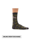 Lazy One Argyle Bear Crew Socks - Green - Lenny's Shoe & Apparel