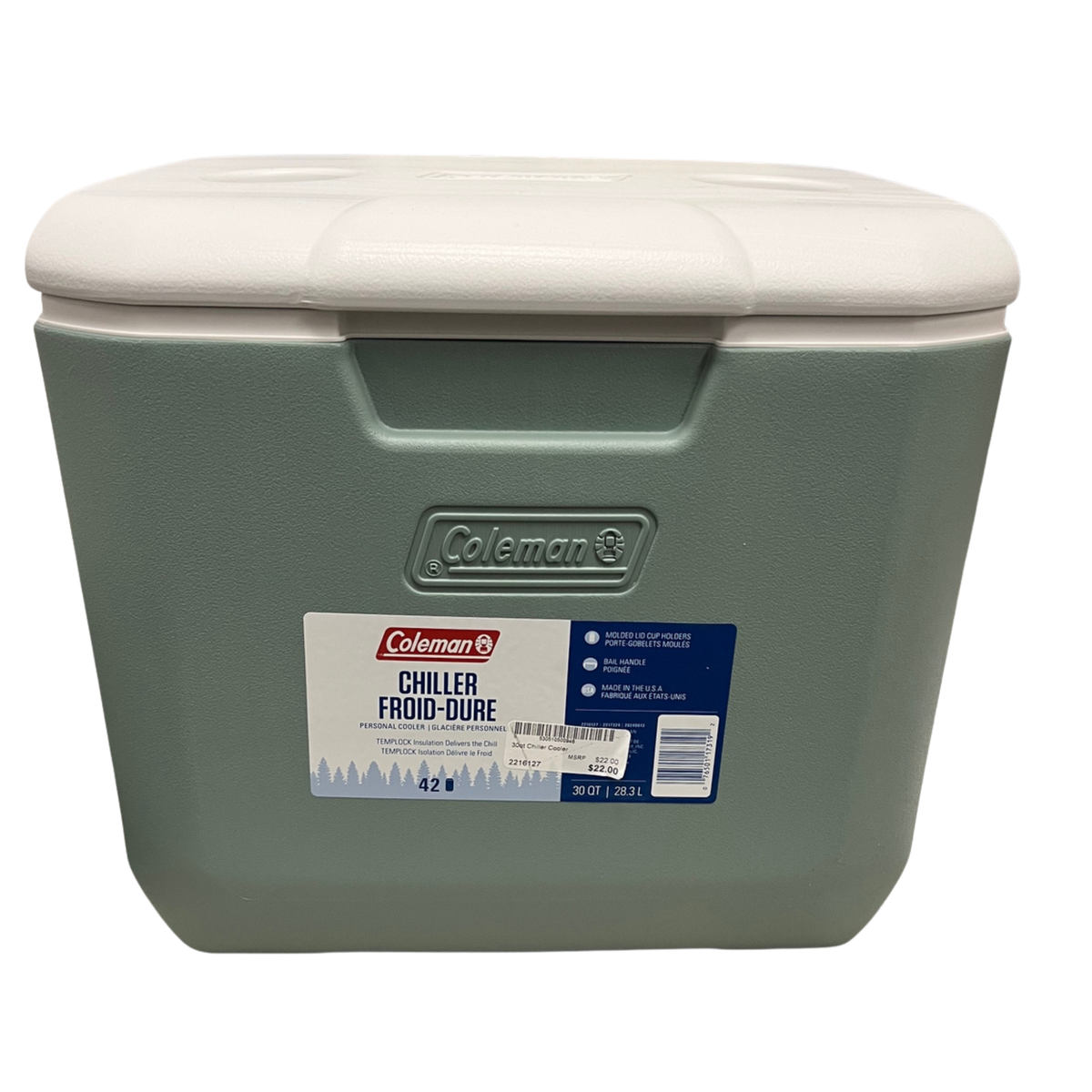 Coleman 30 Quart Chiller Cooler - Green – Lenny's Shoe & Apparel