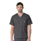 Carhartt Men's Rugged Flex Ripstop 6 Pocket Scrub Top - Dark Pewter