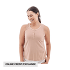 Aventura Women's Clemente Henley Tank Top - Misty Rose - Lenny's Shoe & Apparel