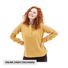 Aventura Women's Kelford Organic Long Sleeve Top - Amber Gold - Lenny's Shoe & Apparel