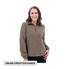 Aventura Women's McKenna Quarter Zip Fleece Pullover - Black Coffee - Lenny's Shoe & Apparel