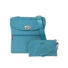 Baggallini Coastal Flip Lock Slim Crossbody - Seaside Blue - Lenny's Shoe & Apparel