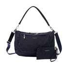 Baggallini Modern Everywhere Half Moon Messenger - French Navy - Lenny's Shoe & Apparel