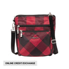 Baggallini Women's Modern Pocket CrossBody - Red Buffalo Plaid - Lenny's Shoe & Apparel