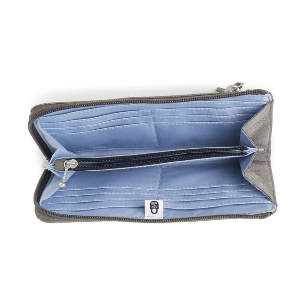 Baggallini Zip Around RFID Wallet - Sterling Shimmer - Lenny's Shoe & Apparel