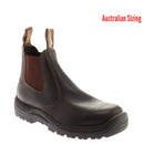 Blundstone Men`s Work Safety Boot Soft Toe - Stout Brown - Lenny's Shoe & Apparel