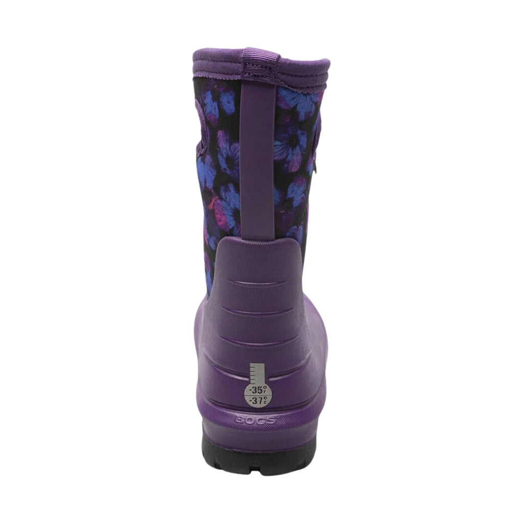 Bogs Kids' Neo Classic Petal Waterproof Winter Boots - Purple Multi - Lenny's Shoe & Apparel