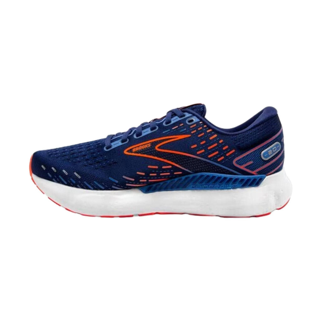 Brooks Men's Glycerin GTS 20 Road Running Shoes - Blue Depths/Palace Blue/Orange - Lenny's Shoe & Apparel