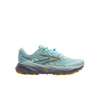 Brooks Women's Cascadia 19 Trail Running Shoes - Clearwater/Primer Grey/Apricot - Lenny's Shoe & Apparel