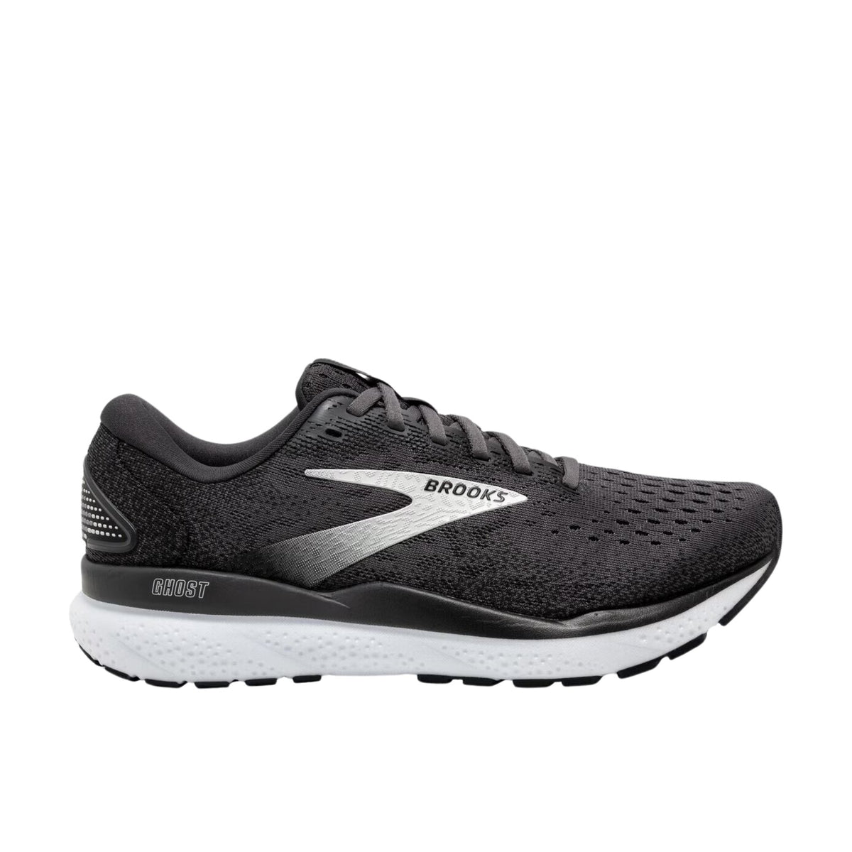 Brooks Women's Ghost 16 Road Running Shoes Black/Grey/White