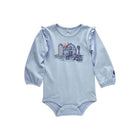 Carhartt Girls' Infant Long Sleeve Barn Bodysuit - Cashmere Blue - Lenny's Shoe & Apparel