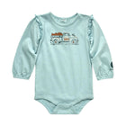 Carhartt Girls' Infant Long Sleeve Pumpkin Truck Bodysuit - Pastel Turquoise - Lenny's Shoe & Apparel
