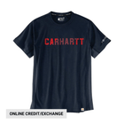 Carhartt Men's Force Relaxed Fit Midweight Short - Sleeve Graphic T-Shirt - Navy - Lenny's Shoe & Apparel