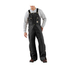 Carhartt Men's Loose Fit Firm Duck Insulated Double Front Bib Overall - Black - Lenny's Shoe & Apparel