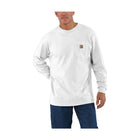 Carhartt Men's Loose Fit Heavyweight Long Sleeve Pocket T Shirt - White - Lenny's Shoe & Apparel