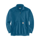 Carhartt Men's Loose Fit Midweight Quarter Zip Mock Neck Sweatshirt - New Navy - Lenny's Shoe & Apparel