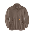 Carhartt Men's Loose Fit Midweight Quarter Zip Mock Neck Sweatshirt - Sepia - Lenny's Shoe & Apparel