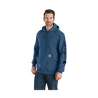 Carhartt Men's Midweight Hooded Logo Sweatshirt - Deep Ocean Heather - Lenny's Shoe & Apparel