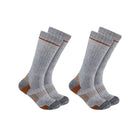 Carhartt Men's Midweight Synthetic Wool Blend Boot 2 Pack Socks - Gray - Lenny's Shoe & Apparel