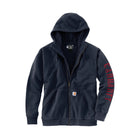Carhartt Men's Rain Defender Loose Fit Fleece Lined Graphic Sweatshirt - New Navy - Lenny's Shoe & Apparel