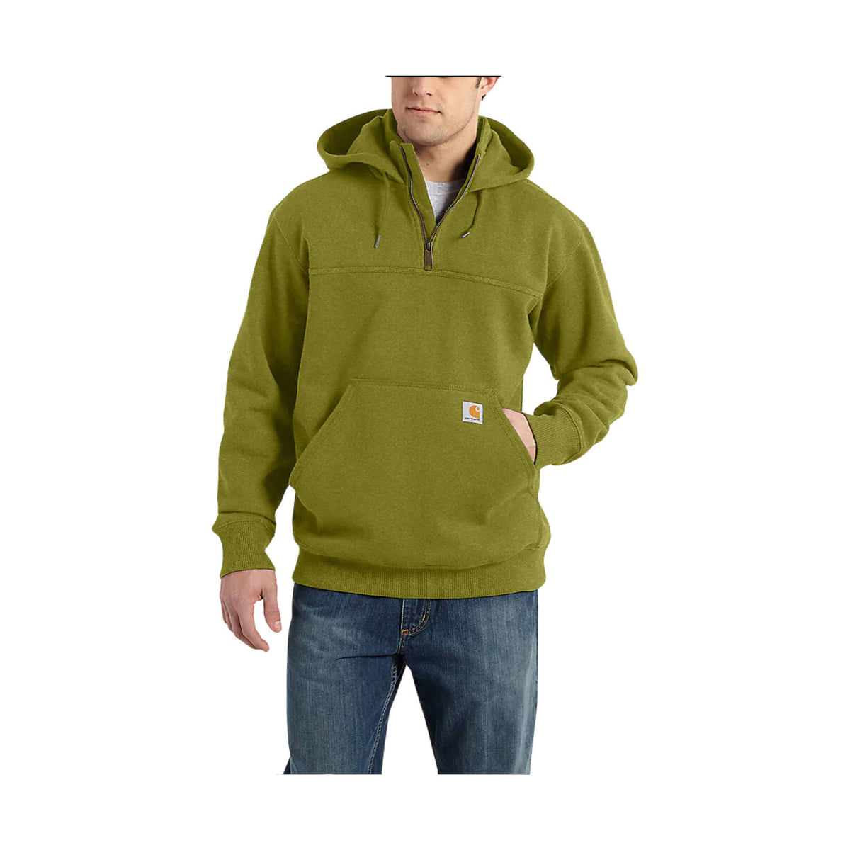 Carhartt men's paxton heavyweight hooded zip mock sweatshirt on sale