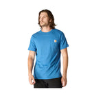 Carhartt Men's Relaxed Fit Short Sleeve Pocket Tee - Dark Horizon Blue Heather - Lenny's Shoe & Apparel