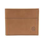 Carhartt Saddle Leather Bifold Legacy Passcase Wallet - Brown - Lenny's Shoe & Apparel