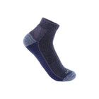 Carhartt Women's Force Grid Midweight Synthetic Merino Wool Blend Quarter Sock - Navy Heather - Lenny's Shoe & Apparel