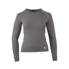 Carhartt Women's Force Heavyweight Heathered Knit Base Layer Crewneck Top - Shadow Heather - Lenny's Shoe & Apparel