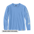 Carhartt Women's Long Sleeve Logo T-Shirt - Skystone - Lenny's Shoe & Apparel