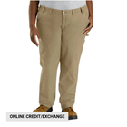 Carhartt Women's Original Fit Crawford Pant - Dark Khaki - Lenny's Shoe & Apparel