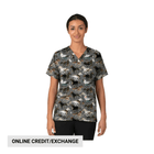 Carhartt Women's Oversized V Neck Scrub Top - Filly Trot Pewter - Lenny's Shoe & Apparel