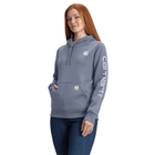 Carhartt Women's Relaxed Fit Midweight Logo Sleeve Graphic Sweatshirt - Wisteria Heather - Lenny's Shoe & Apparel