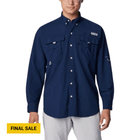 Columbia Men's Bahama II Long Sleeve Shirt - Collegiate Navy - Lenny's Shoe & Apparel