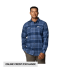 Columbia Men's Flare Gun Stretch Flannel Shirt - Collegiate Navy River Crossing Plaid - Lenny's Shoe & Apparel