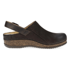 Dansko Women's Merrin Shoes - Chocolate Burnished Suede Mule - Lenny's Shoe & Apparel