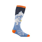 Darn Tough Vermont Kids' Little Yeti Over The Calf Midweight Ski and Snowboard Socks - Midnight - Lenny's Shoe & Apparel