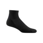 Darn Tough Vermont Men's Coolmax Run Quarter Ultra Lightweight Running Sock - Black - Lenny's Shoe & Apparel