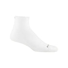 Darn Tough Vermont Men's Coolmax Run Quarter Ultra Lightweight Running Sock - White - Lenny's Shoe & Apparel