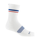 Darn Tough Vermont Men's Element Micro Crew Lightweight Running Sock - White - Lenny's Shoe & Apparel