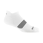 Darn Tough Vermont Men's Element No Show Tab Lightweight Running Sock - White - Lenny's Shoe & Apparel
