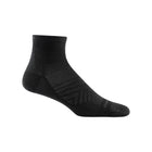 Darn Tough Vermont Men's Run Quarter No Cushion Ultra Lightweight Running Sock - Black - Lenny's Shoe & Apparel
