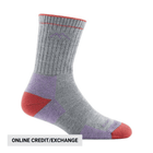 Darn Tough Vermont Women's Coolmax Hiker Micro Crew Midweight Cushion Hiking Sock - Light Grey - Lenny's Shoe & Apparel