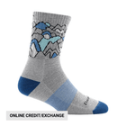 Darn Tough Vermont Women's Coolmax Zuni Micro Crew Midweight Hiking Sock - Light Gray - Lenny's Shoe & Apparel