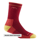 Darn Tough Vermont Women's Hiker Micro Crew Cushion - Cranberry - Lenny's Shoe & Apparel