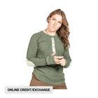Dovetail Women's Rugged Thermal Henley - Moss - Lenny's Shoe & Apparel